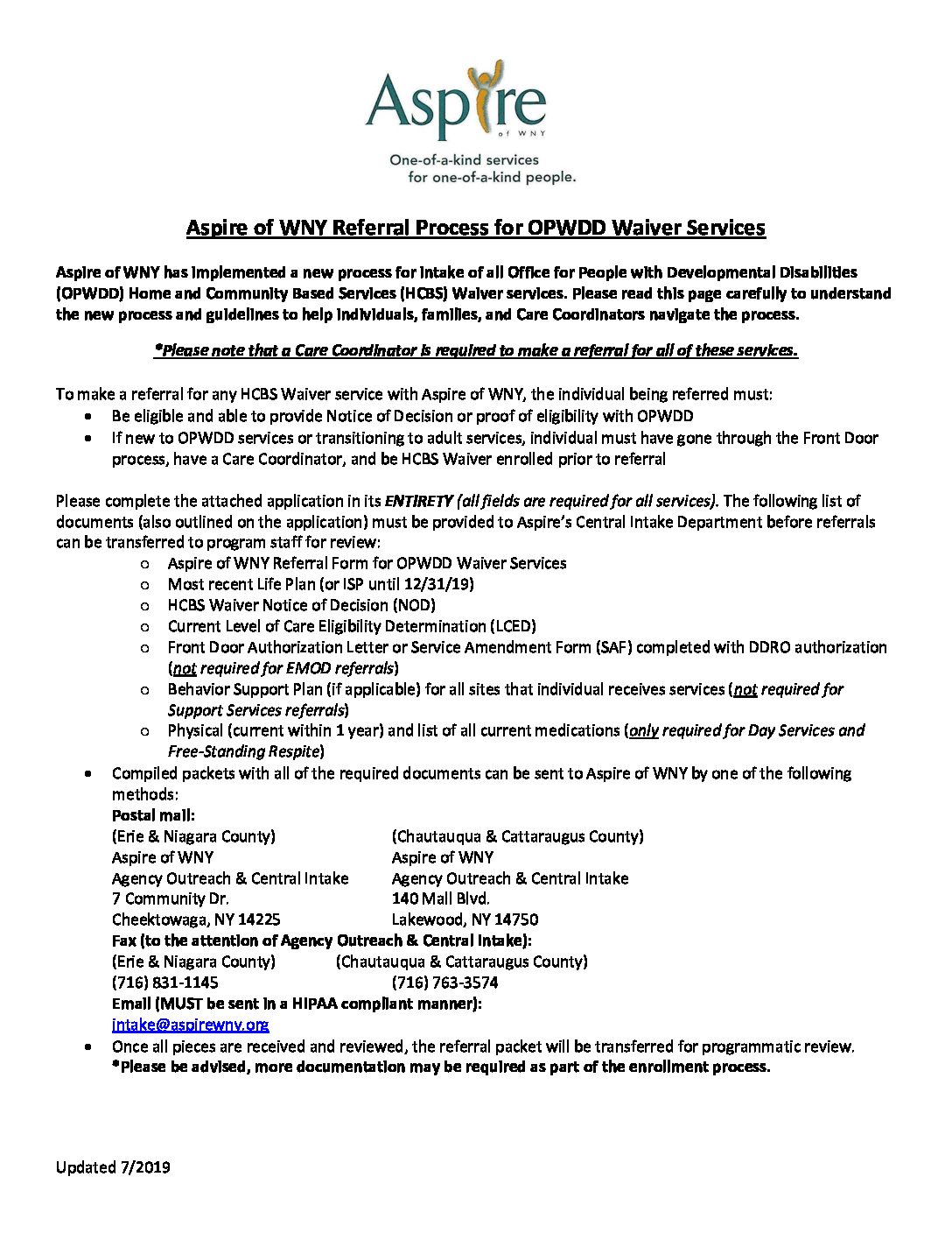 Aspire of WNY » Intake Guidelines 719