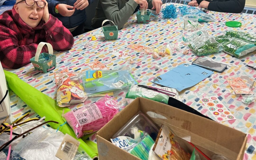 Baskets of Fun for Easter with Supported Volunteering and Lifestyle Enrichment (SVLE) at Aspire of WNY!