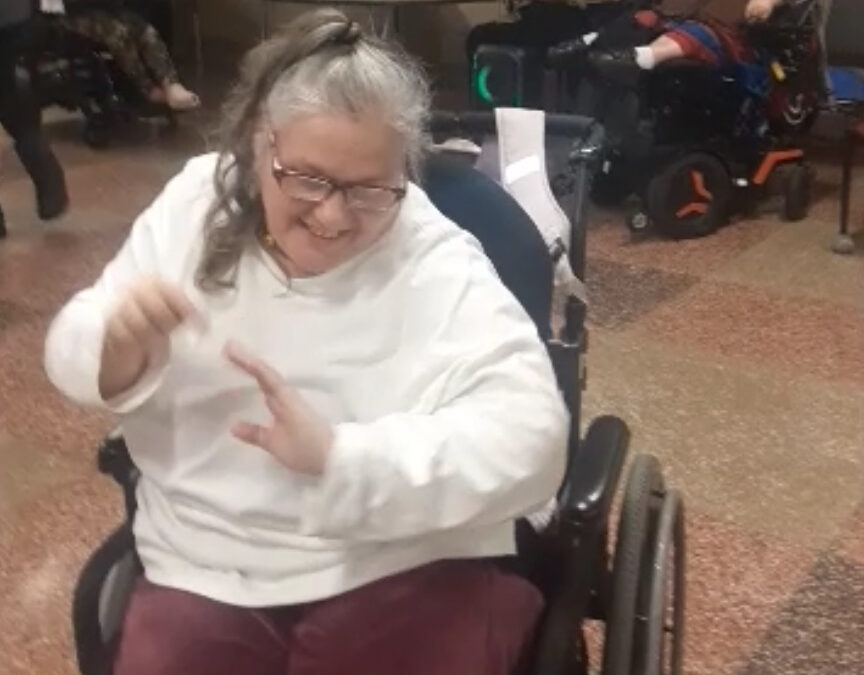 Ending the Week With a Beat at the 7 Community Drive Day Hab!